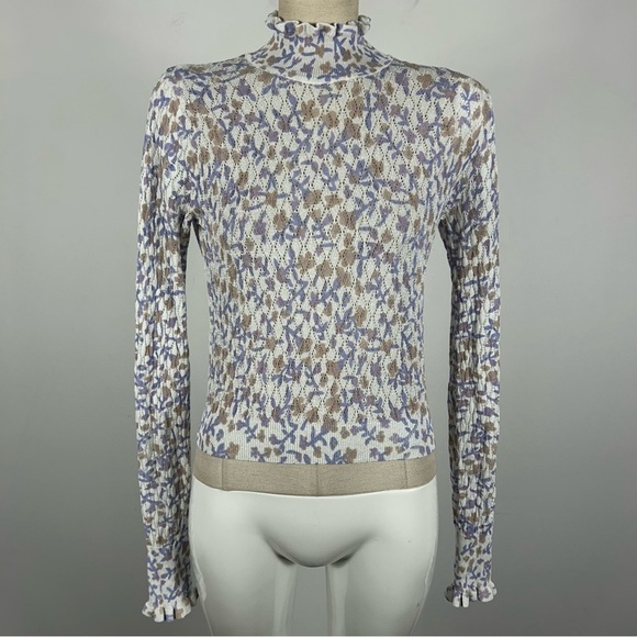 Zara Floral Patterned Women's Top S - Picture 3 of 11